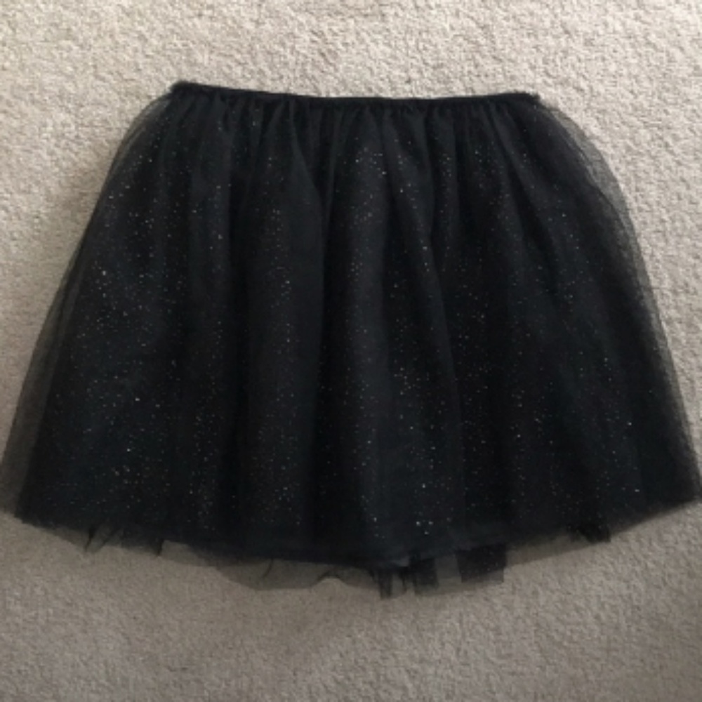 Cat & Jack sparkly black tulle skirt